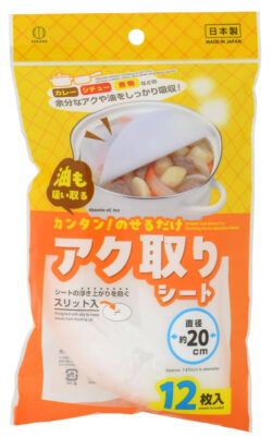 4082_アク取りシート直径20cm12枚入_KOKUBO小久保工業所01